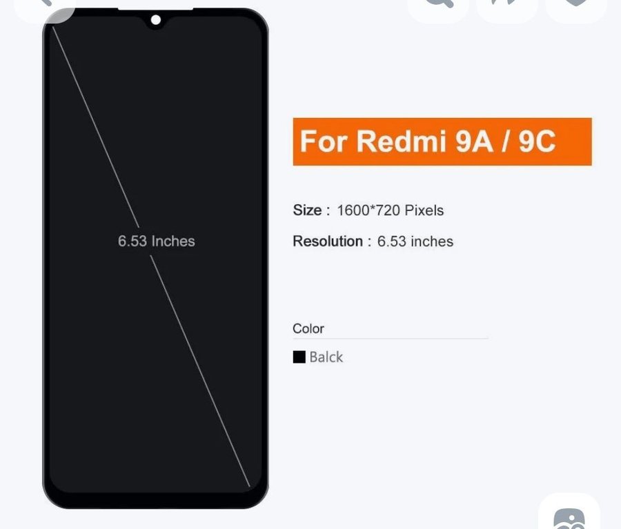 Дисплей для Xiaomi Redmi 9A / 9C / 10A