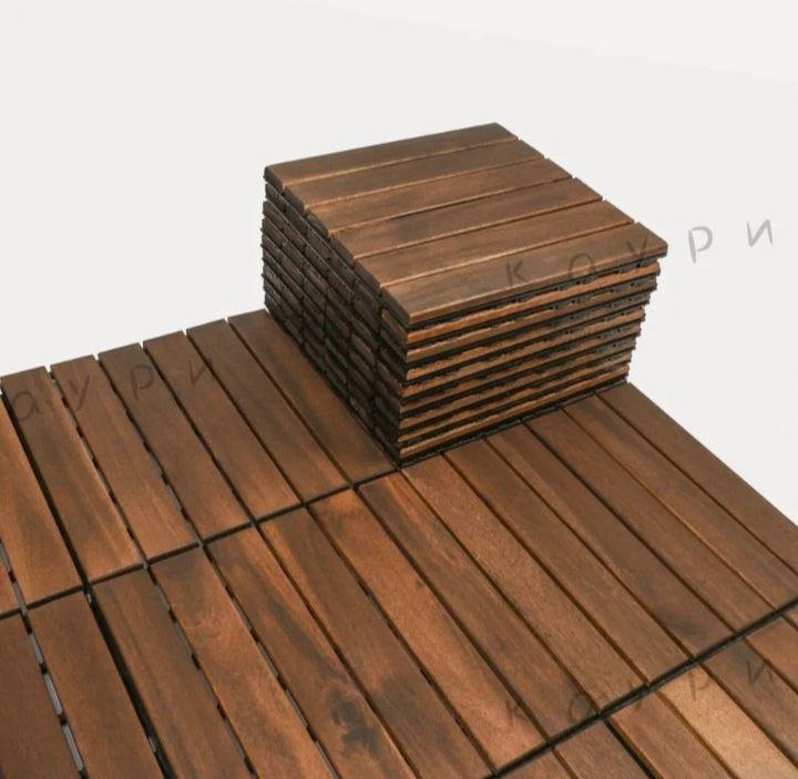 Деревянный пол в стиле пэчворк