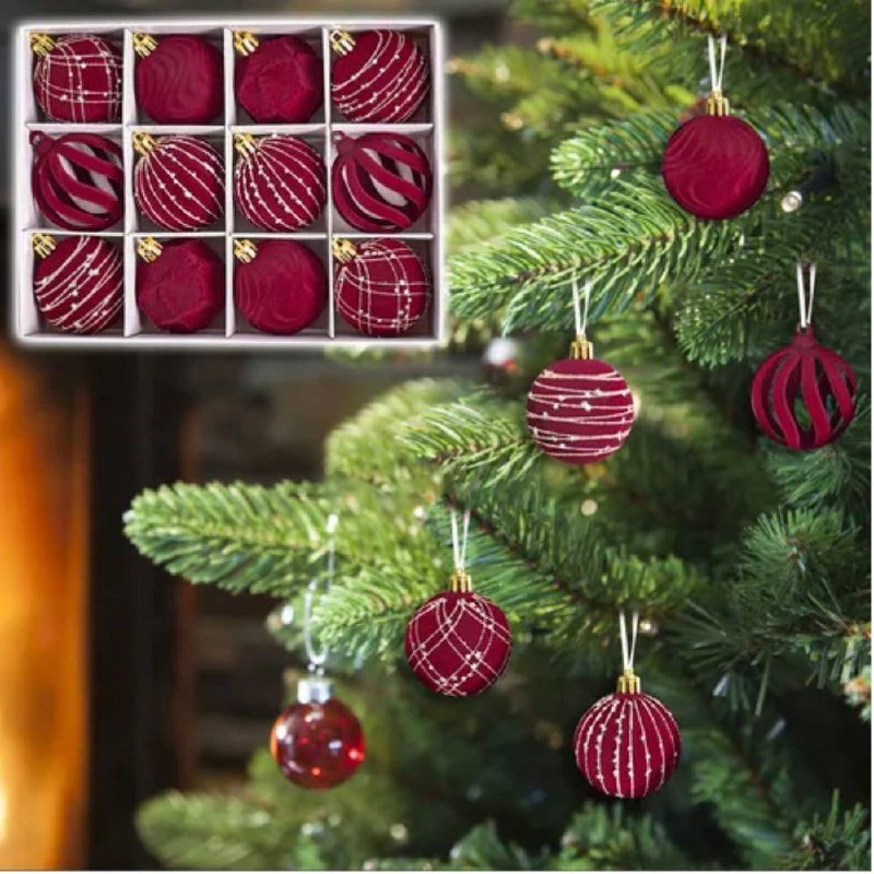 Набор Елочных шаров 6 см 12 шт.