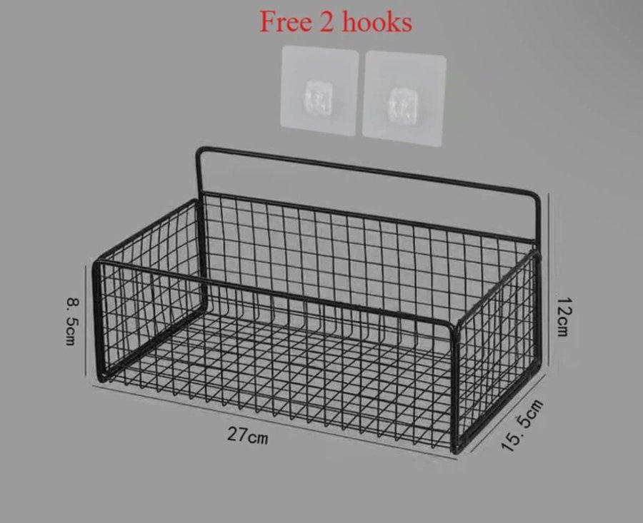 Настенная корзина для ванной из металла